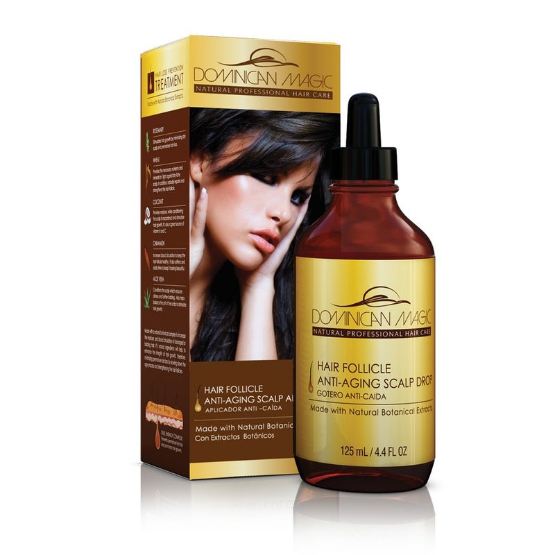 Dominican Magic Hair Follicle Anti Ageing Scalp Drops 4.4oz Boxed (2 Pack) - Image 1