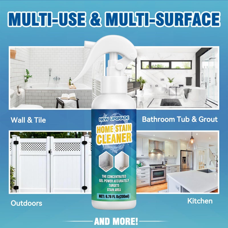 Mold Stain Cleaner Spray, All-Purpose Stain Cleaner for Bathroom, Kitchen, Decks, Patios, Outdoors, Household Stain Remover Spray Best for Tile, Wall, Grout, Fences, Furniture, Sink, Brick - Image 3
