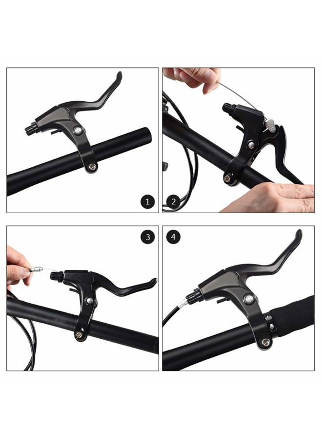 Yimaa 1 Pair Bicycle Brake Levers Universal Bike Brakes Handle Replacement Aluminum Bycicle Parts and Accessories for Mountain Bike, Road Bike, Folding Bike, MTB, 2.2cm Diameter - Image 2
