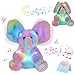 Glow Guards 12 Light up PeekaBoo Elephant Stuffed Animal Musical Rainbow Elephant Singing Stuffed Animal Electric Interactive Toys Christmas Holiday Birthday Gifts for Toddler Kids - Image 4