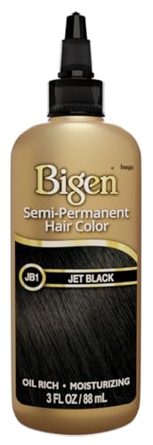 Bigen SemiPermanent Haircolor Jb1 Jet Black 3 Ounce 88ml 6 Pack