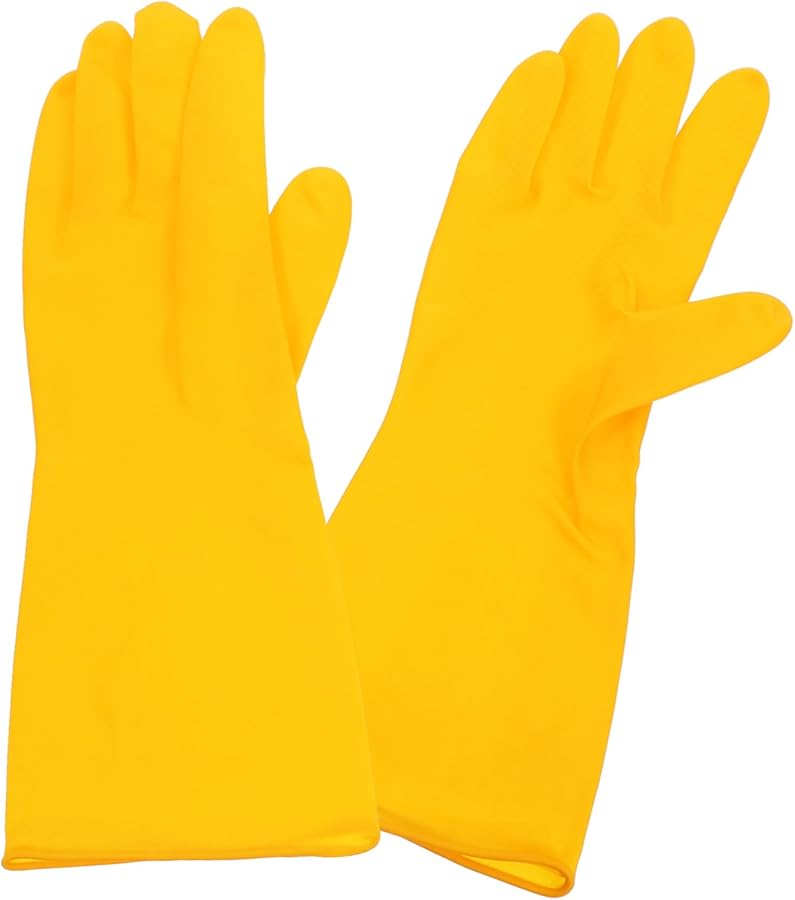 BESPORTBLE Reusable Latex Kitchen Gloves Non Slip Dishwashing Cleaning Gloves for Men and Women - Image 1