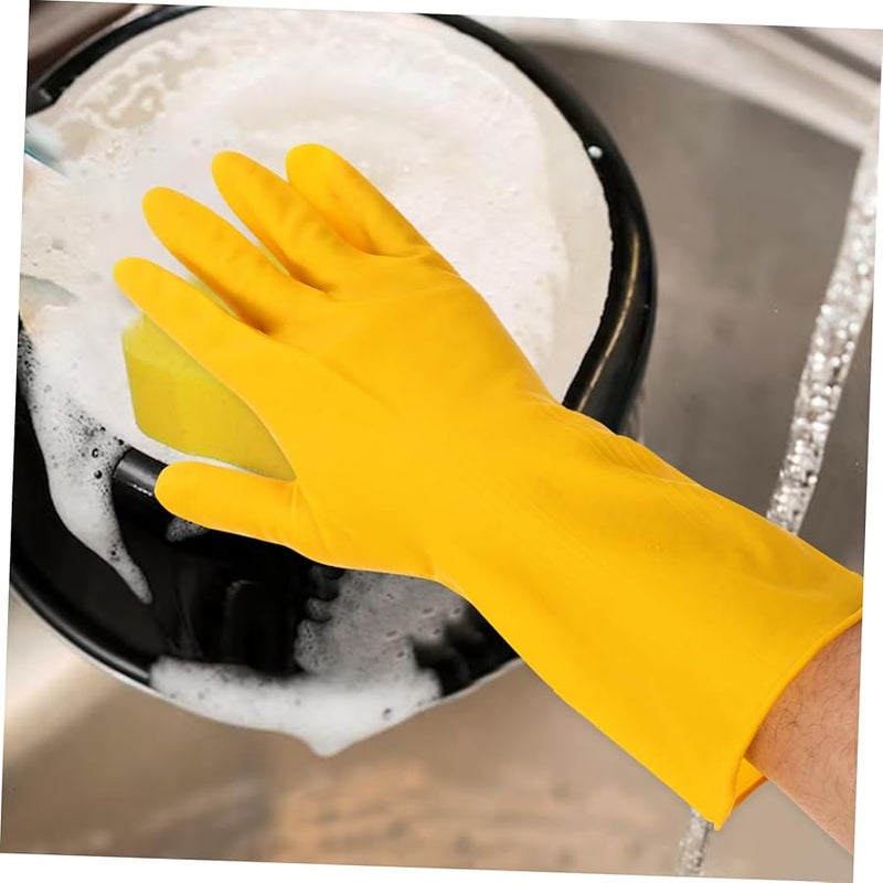 BESPORTBLE Reusable Latex Kitchen Gloves Non Slip Dishwashing Cleaning Gloves for Men and Women - Image 5