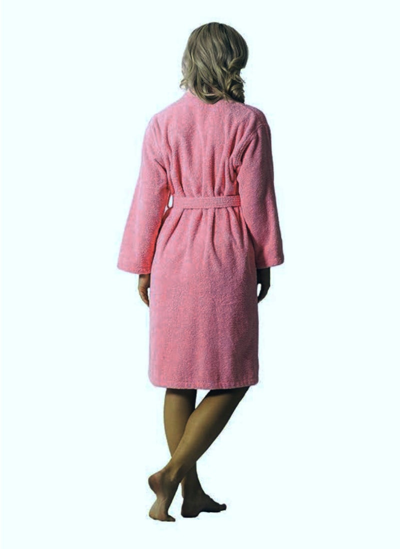 Blueberry 3 Pieces Pink Colour Unisex Spa Terry Dressing Gown XL Size - Image 2