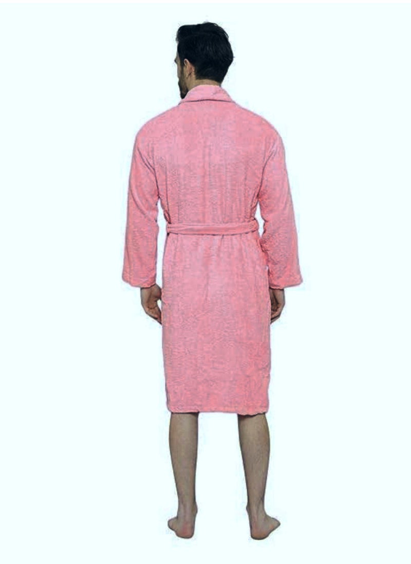 Blueberry 3 Pieces Pink Colour Unisex Spa Terry Dressing Gown XL Size - Image 4