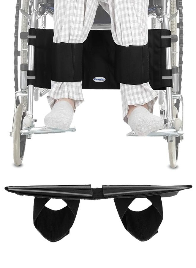 KosmoCare Wheelchair Foot Strap| Adjustable Leg Support for Wheelchair| Restraints foot and Prevents from Sliding| Safety leg strap for Seniors and physically disabled | Wheel Chair Accessories| Black - Image 1