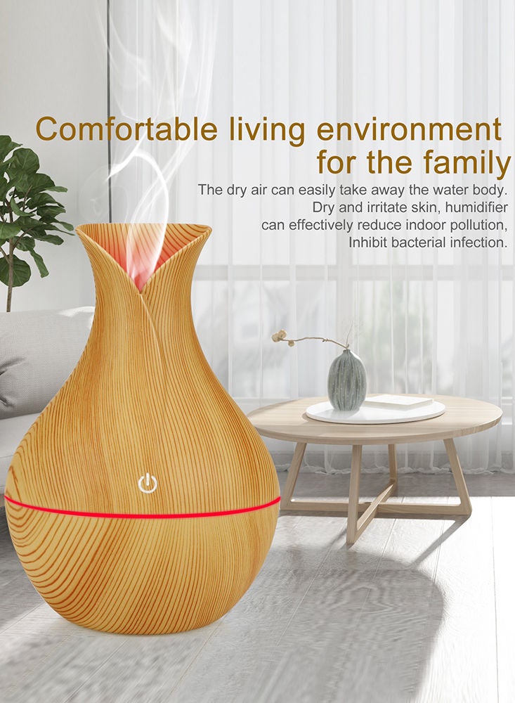 Perfii مرطب هواء بالموجات فوق الصوتية بسعة 130 مل مع 7 مصابيح LED متغيرة الألوان - موزع زيوت عطرية برائحة الخشب البارد للمنزل وغرفة النوم والمكتب والمنتجعات الصحية وغرفة الأطفال - Image 5