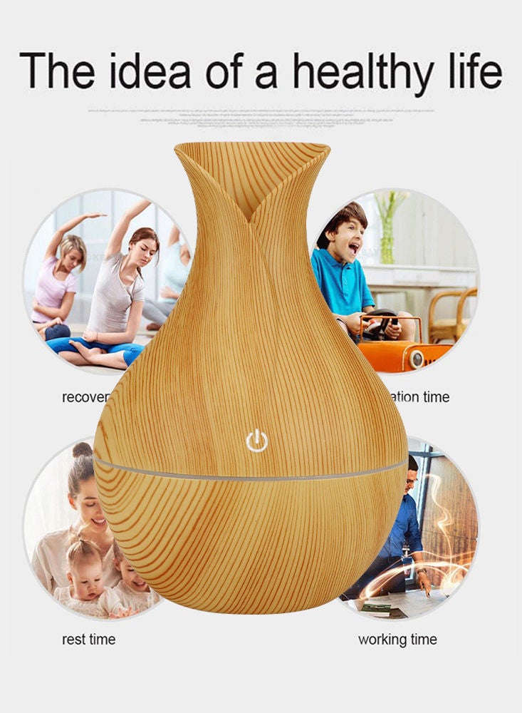 Perfii مرطب هواء بالموجات فوق الصوتية بسعة 130 مل مع 7 مصابيح LED متغيرة الألوان - موزع زيوت عطرية برائحة الخشب البارد للمنزل وغرفة النوم والمكتب والمنتجعات الصحية وغرفة الأطفال - Image 3