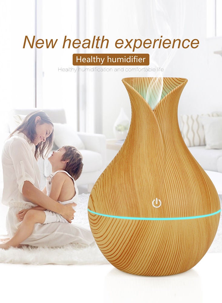 Perfii مرطب هواء بالموجات فوق الصوتية بسعة 130 مل مع 7 مصابيح LED متغيرة الألوان - موزع زيوت عطرية برائحة الخشب البارد للمنزل وغرفة النوم والمكتب والمنتجعات الصحية وغرفة الأطفال - Image 4