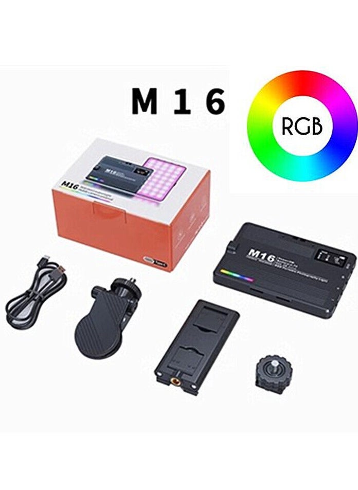 Generic M16 Mini RGB LED Creative Video Light 3000-9900K Full Color For Camera DSLR And Smartphone  - Image 1