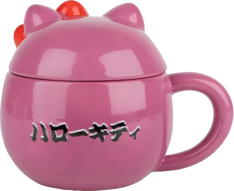 Konix Hello Kitty Mug 3D - Keramikbecher - 320 ml - Daruma-Motiv - Pink - Image 2