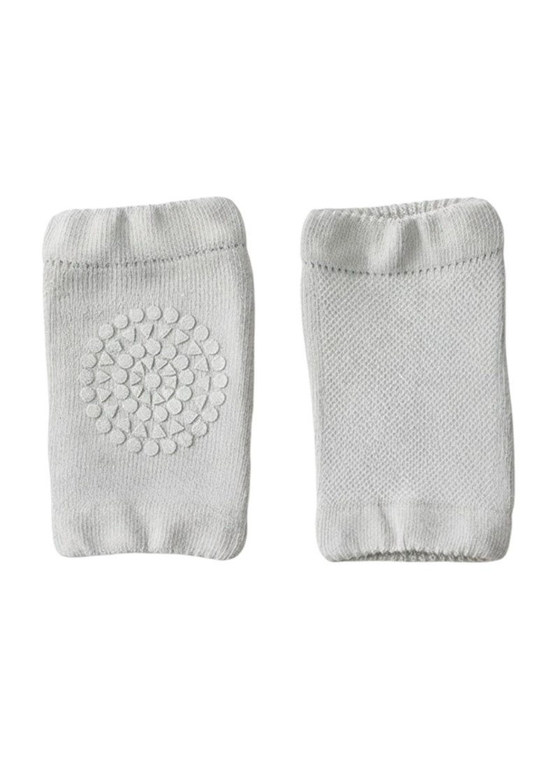 Bambimici 2-Piece Baby Knee Protective Knee Pad Set Grey - Image 3