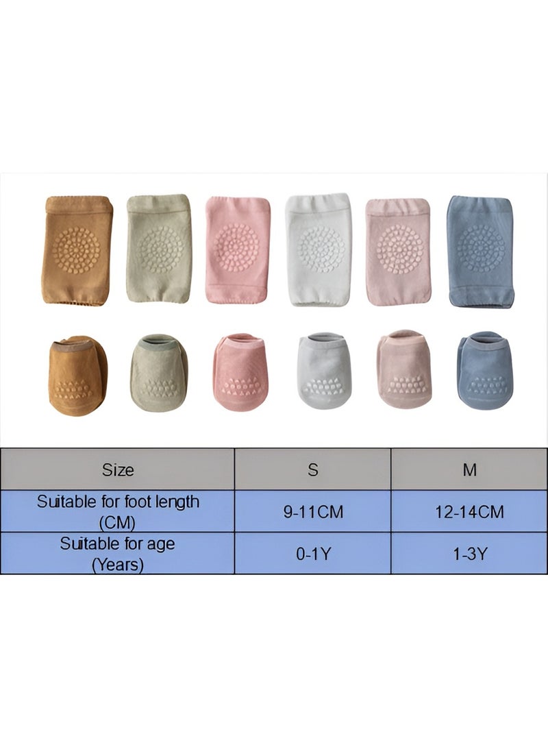 Bambimici 2-Piece Baby Knee Protective Knee Pad Set Grey - Image 5