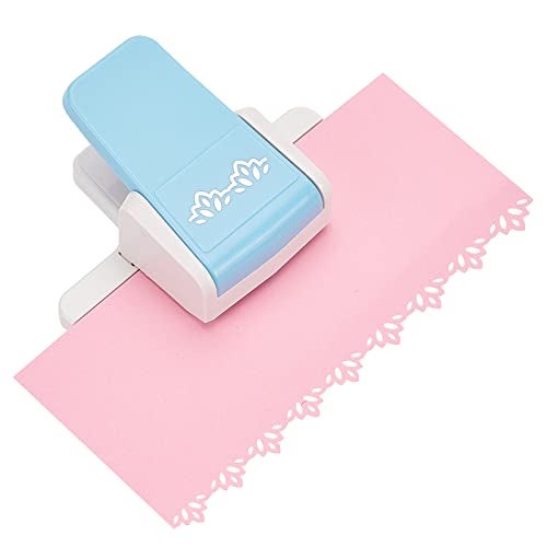 FINGERINSPIRE Fancy Border Punch Lotus Flower Design Embossing Punch Handmade Scrapbooking Edge Puncher Border Edge Craft Punch DIY Paper Cutter for Paper Crafting Cards Arts(3.7x4.7x2 inch) - Image 1