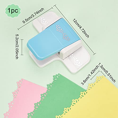 FINGERINSPIRE Fancy Border Punch Lotus Flower Design Embossing Punch Handmade Scrapbooking Edge Puncher Border Edge Craft Punch DIY Paper Cutter for Paper Crafting Cards Arts(3.7x4.7x2 inch) - Image 2