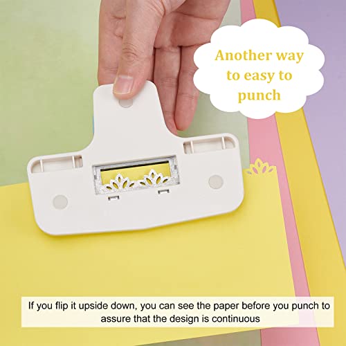 FINGERINSPIRE Fancy Border Punch Lotus Flower Design Embossing Punch Handmade Scrapbooking Edge Puncher Border Edge Craft Punch DIY Paper Cutter for Paper Crafting Cards Arts(3.7x4.7x2 inch) - Image 4