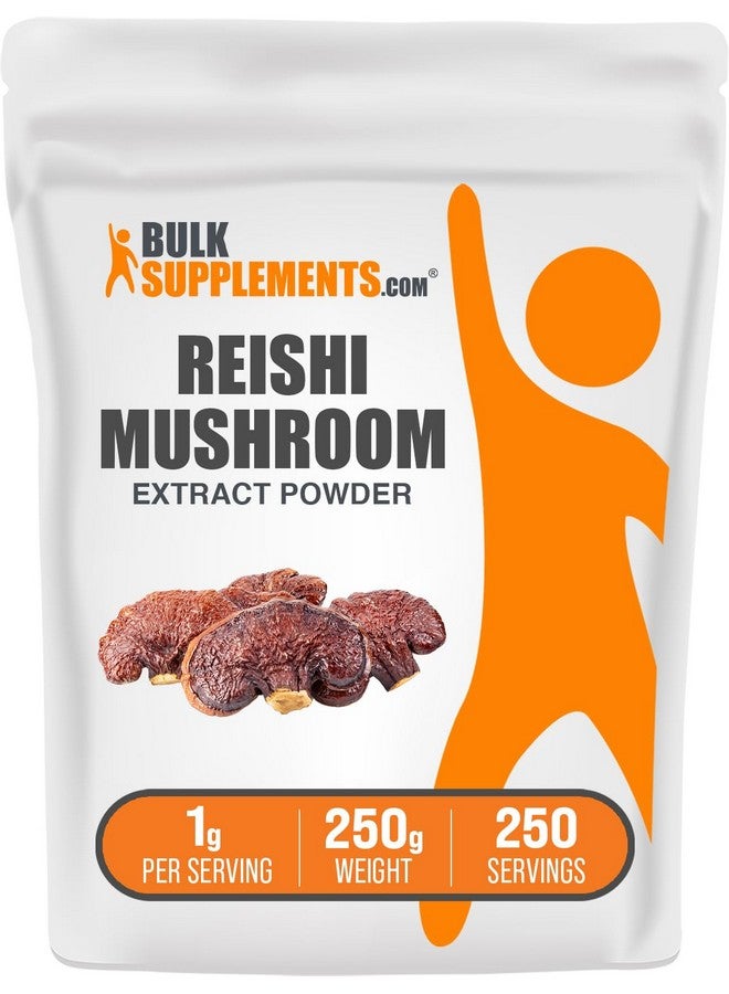 BulkSupplements.com Reishi Mushroom Extract Powder - Reishi Mushroom Powder, Supplement for Overall Well-Being - Gluten Free, 1g per Serving, 250g (8.8 oz) (Pack of 1) - Image 1