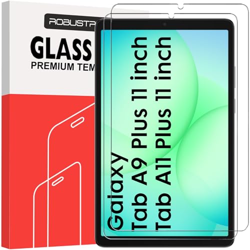 Robustrion Tempered Glass for Samsung Tab A11 Plus 11 inch/Galaxy Tab A9 Plus 11" Screen Protector Guard for Samsung Galaxy Tab A9+ / A11+ Tablet [Anti-Scratch] & [Smudge Proof] - Pack of 2 - Image 1
