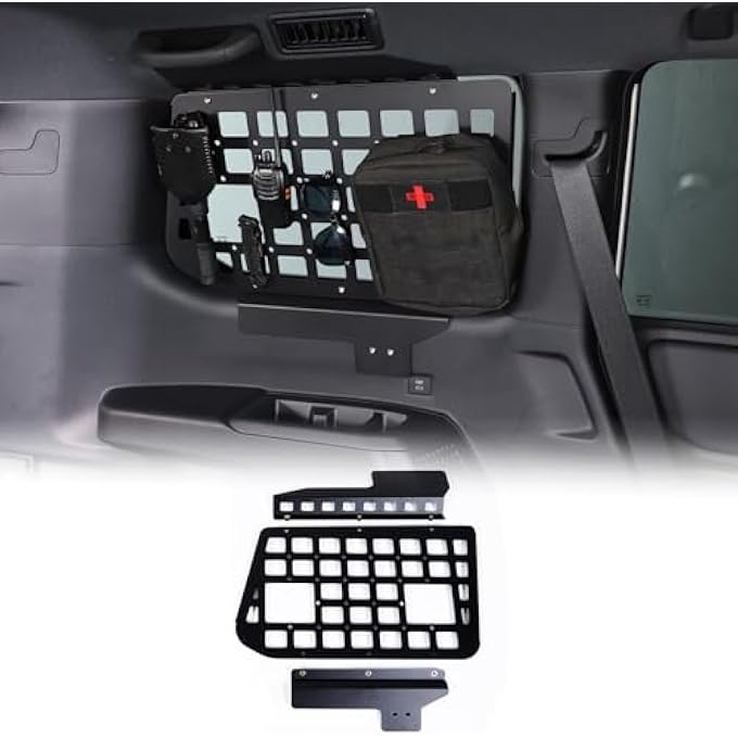 rayihni Rear Window Side Storage Racks Compatible with Toyota Land Cruiser 250 Prado J250 LC250 2024 2025, Trunk Organizer Shelf Luggage Carrier Cargo Racks Panel (Left Side) - Image 2