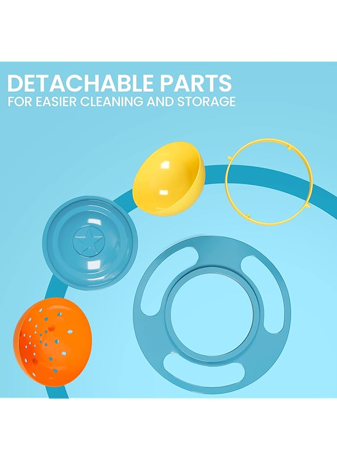 X spring Baby Gyro Bowl Baby Plastic Bowls With Lids Spill Proof Bowl Kids Baby Tableware Set For Baby Self Eating Feeding Supplies - Image 4