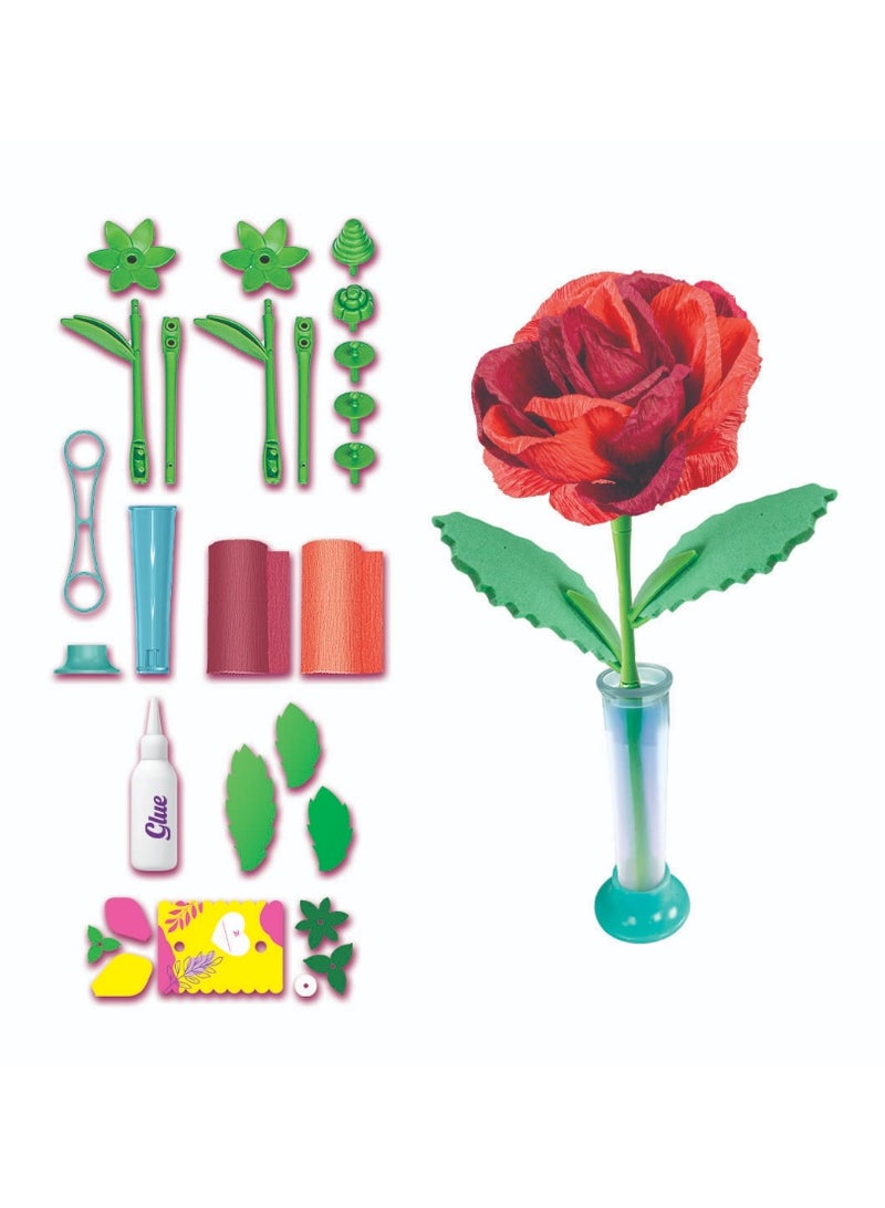 Clementoni Idea Create Your Rose Flower  | Do it Yourself | DIY Craft Kit | Educational & Learning | Creative Gift for Kids and Adults - Image 2