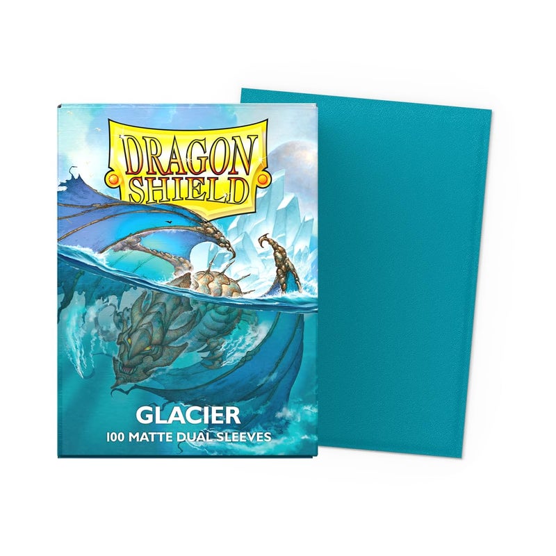 Dragon Shield | Matte Dual Standard Size Card Sleeves | 100 CT - Smooth & Tough Premium TCG Sleeves - Compatible with Pokemon, Flesh & Blood, One Piece & Magic the Gathering | Glacier - Image 2
