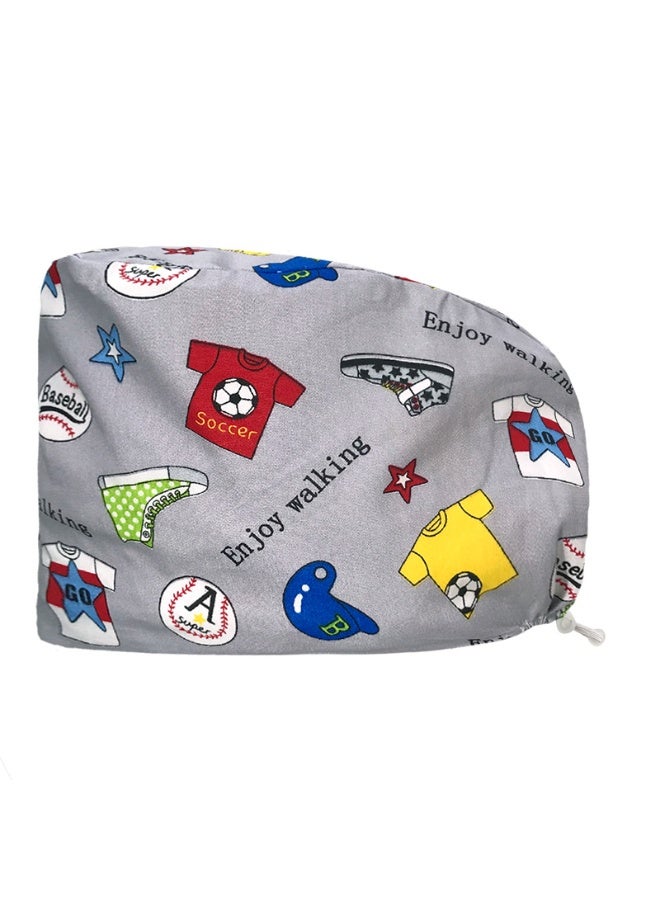 NIBEMINENT Scrub Caps Dust Proof Cap Nursing Work Hats  Cotton Women Men Veterinary Dental Clinic Chef Cooking Hats