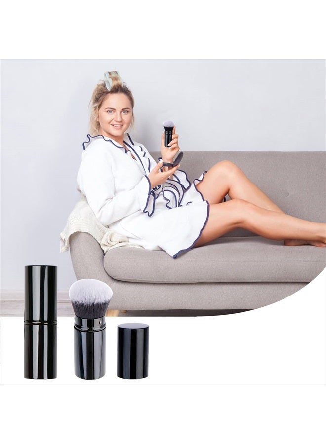 UNIMEIX Foundation Brush for Liquid Makeup Sunscreen Applicator for Kids Retractable Kabuki Foundation Brush for Liquid Makeup, Bronzer, Cream or Powder - Image 4