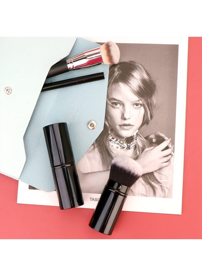 UNIMEIX Foundation Brush for Liquid Makeup Sunscreen Applicator for Kids Retractable Kabuki Foundation Brush for Liquid Makeup, Bronzer, Cream or Powder - Image 5