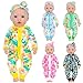 Unicorn Element 5 Sets 1418 Inch Baby Doll Clothes and Headbands for 17 Inch Dolls 10Piece Set Including Casual Outfits and Accessories Perfect for 1518 Inch Dolls Doll NOT Included - Image 2