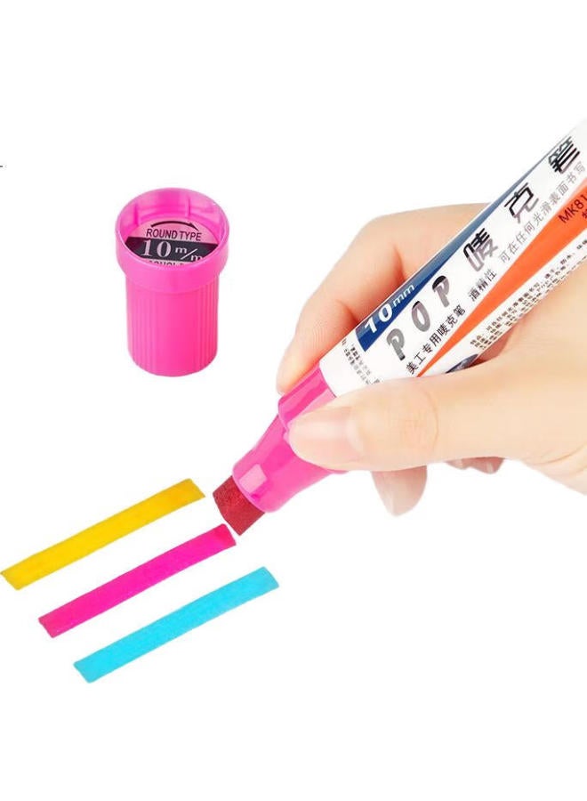 BAOKE 【Back To School Essential】Baoke 10Mm 12 Colors Pop Marker Pen Set Poster Advertising Drawing Pen Colorful Marker Highlighter Pen Mk810-10 - Image 2