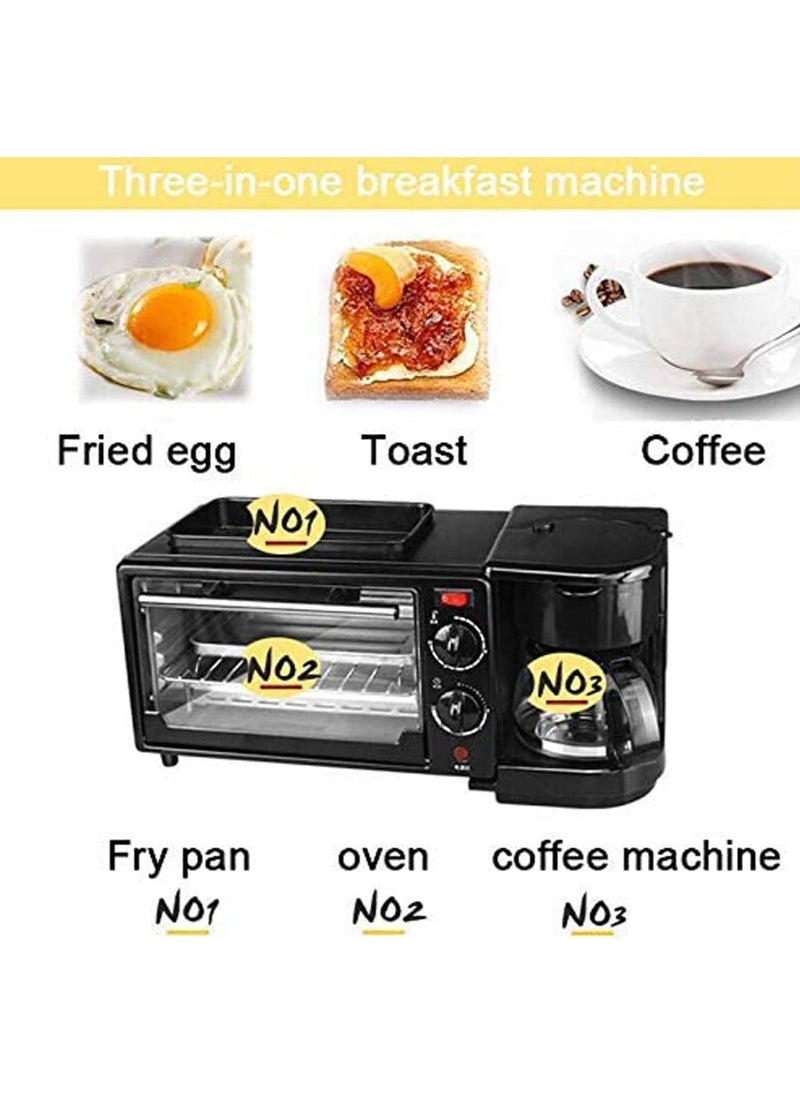 SILVER CREST 3 in 1 Multifunctional Breakfast Preparation Set Fryer Oven and Coffee Maker 12L Capacity 2800W  - Image 2