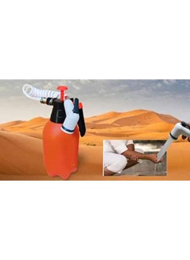 ماركة غير محددة - شطاف حمام متنقل للسفر سهل الحمل وسهل الاستخدام كود متعدد الاستخدام شمسيجي ( شطاف صحراوي موديل 2) - Image 1