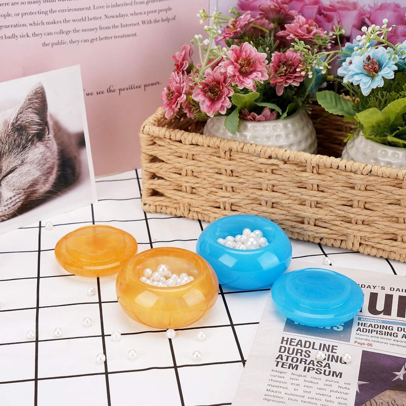Snoogg SNOOGG Resin Box Molds, Silicone Bottle Resin Molds with Lids, Storage Container Epoxy Casting Molds for Storing Jewelry Earrings, Rings, Coins, Keys, Candle Jar, Candy Tin, Set of 2 MOLDS  - Image 2