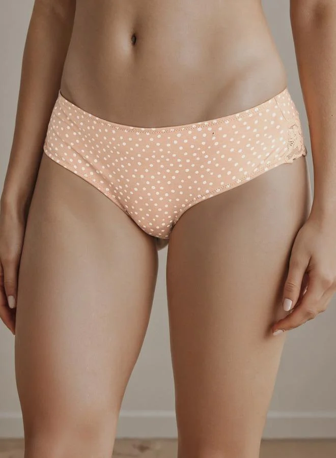 Polka Dot Print Cheekster Briefs