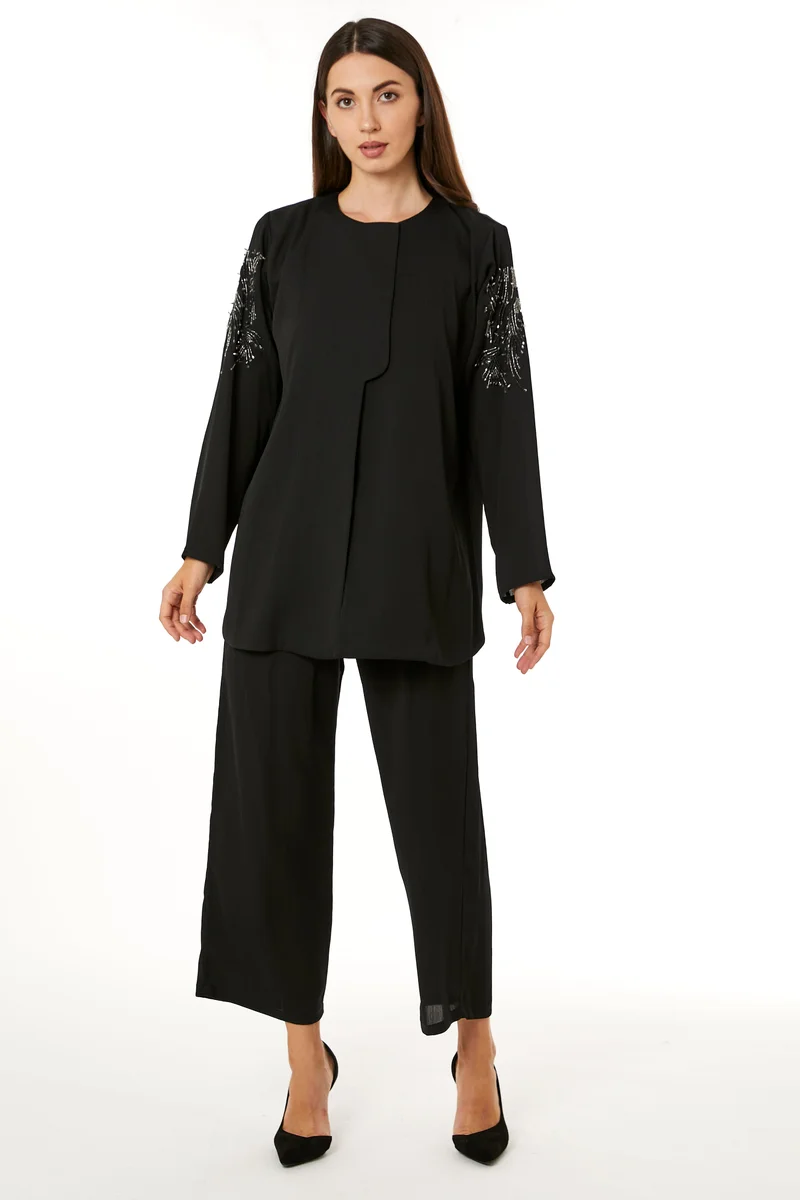 Moistreet Crew Neck Top & Pant Set