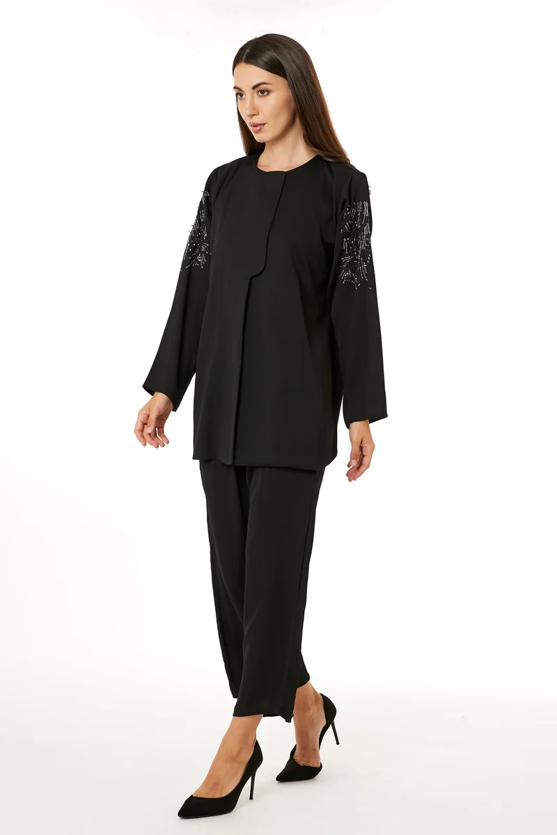 Moistreet  Crew Neck Top & Pant Set for Women | Best Price UAE
