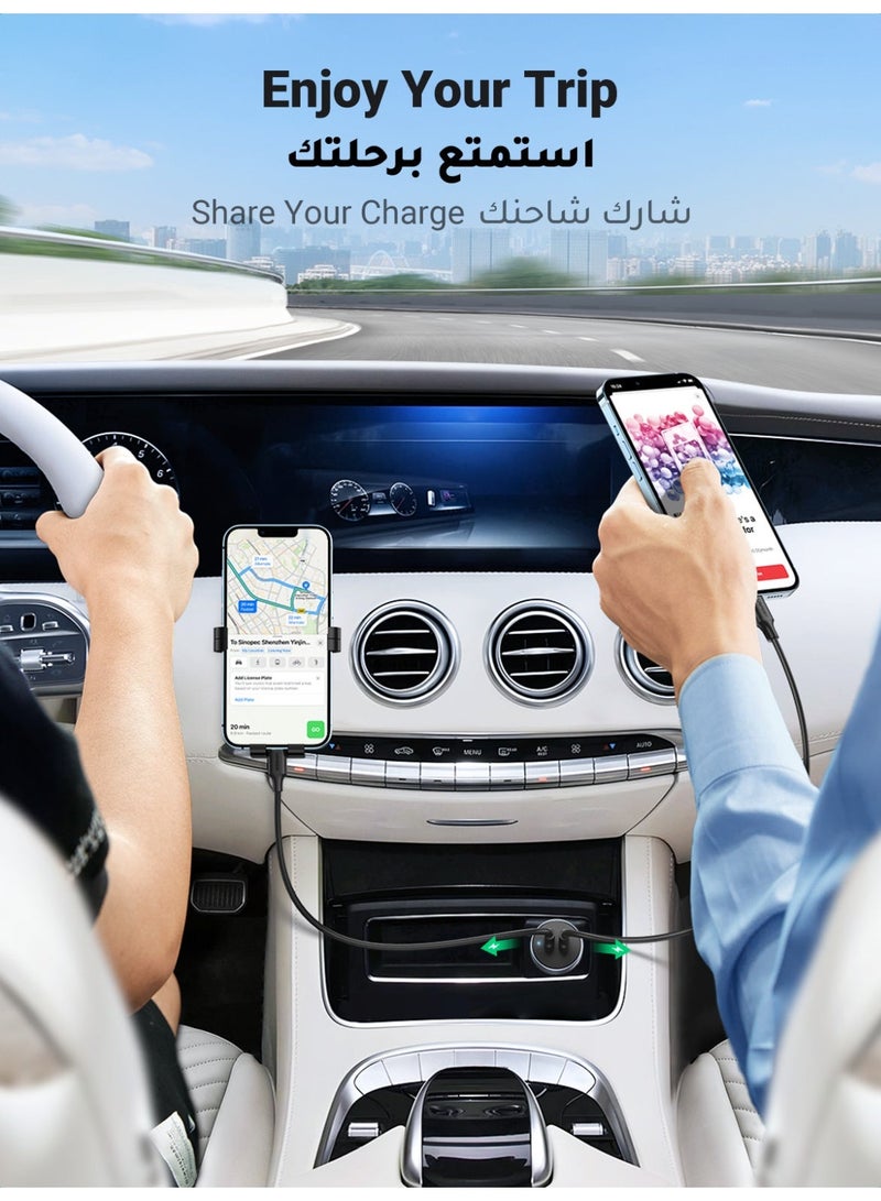 Ugreen Fast Car Charger Dual USB C Ports Fast Charging Car Power Adapter For iPhone 15 Pro/15 Pro Max/15/14/13/12/11, Samsung Galaxy S24/23/22, Ipad Pro/Air, Oneplus 11 Pro, Huawei, Xiaomi, Etc 60W - Image 4