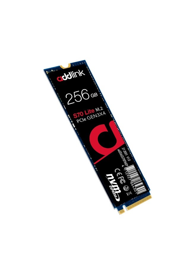 addlink 256GB M.2 2280 PCIe GEN3X4 NVMe SSD (Up to R:3000 , W:1000) - Image 1