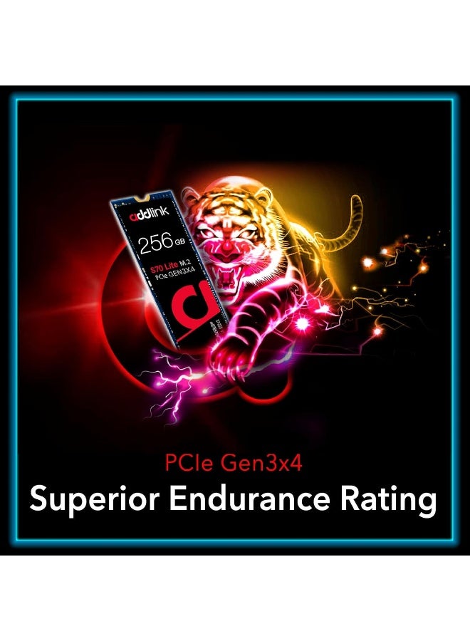 addlink 256GB M.2 2280 PCIe GEN3X4 NVMe SSD (Up to R:3000 , W:1000) - Image 5