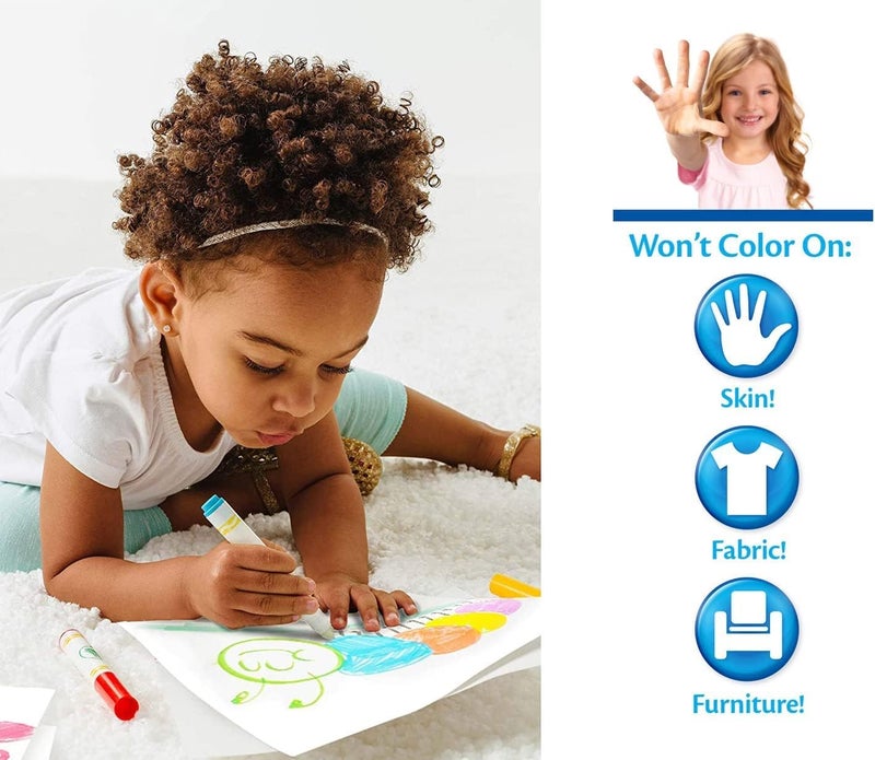 Crayola Color Wonder Set Animal Friends Coloring Book with 4 Markers - Image 5