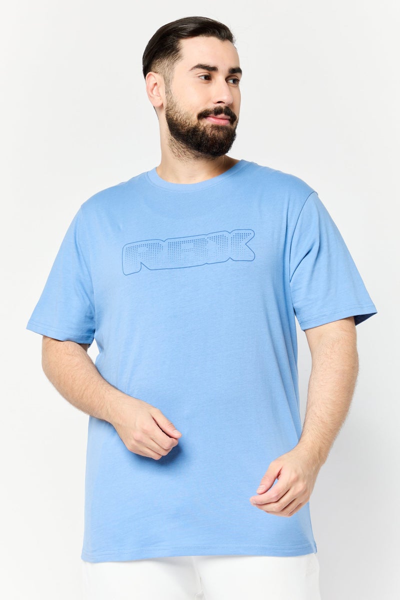 RBX Men Sportswear Fit Short Sleeve Outdoor T-Shirt, Blue  - Image 1