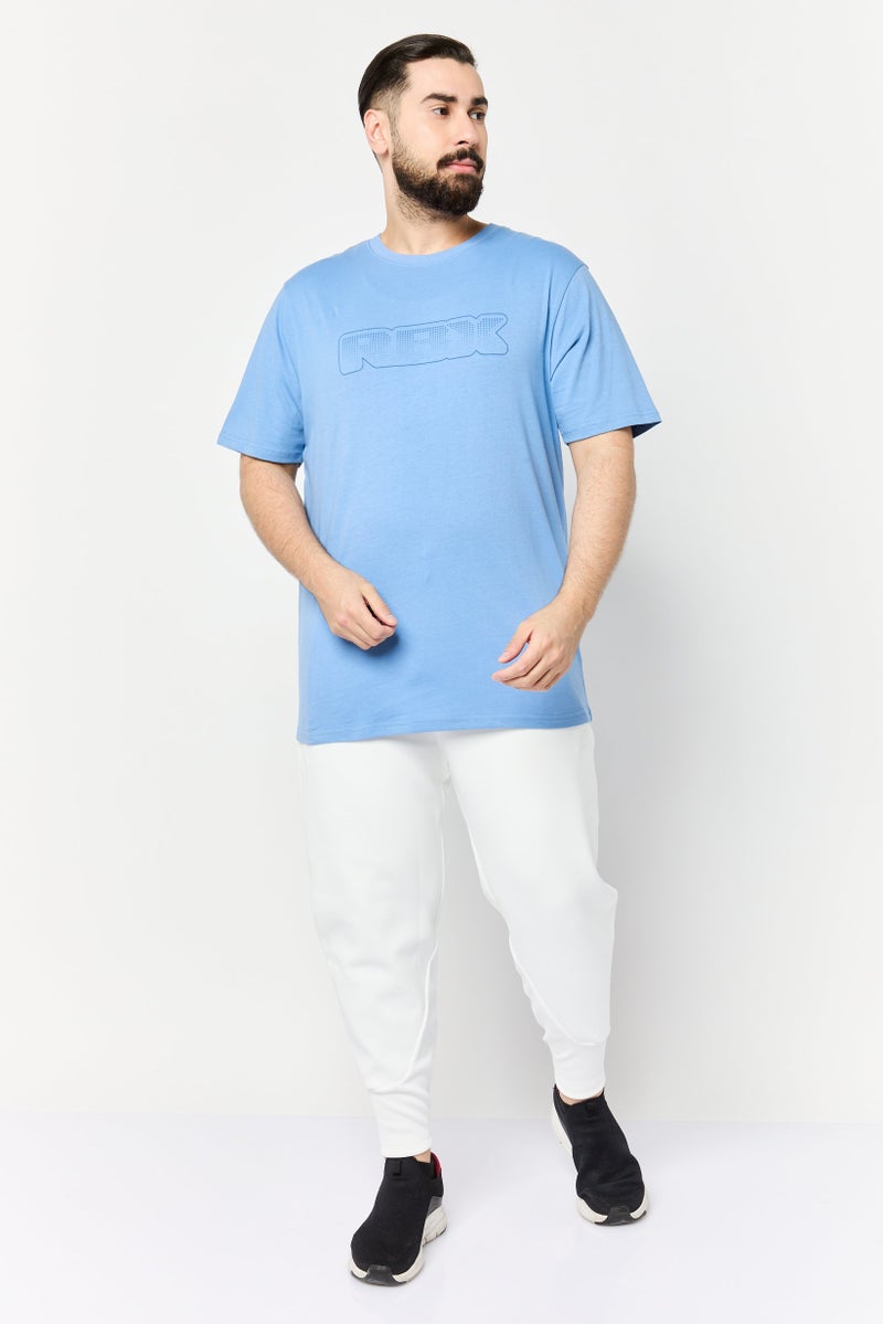 RBX Men Sportswear Fit Short Sleeve Outdoor T-Shirt, Blue  - Image 3