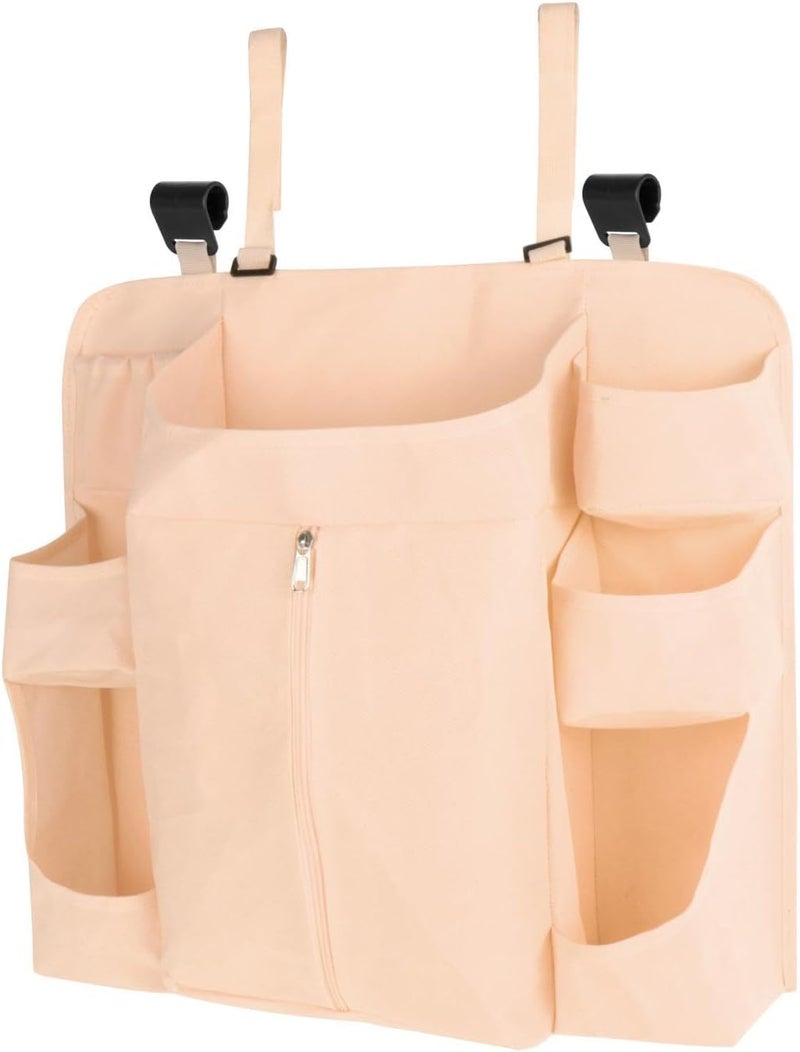 Hanging Diaper Organizer for Changing Table, Ample Storage, Nursery Diaper Stacker for Newborns, Girls and Boys, Beige - Image 1
