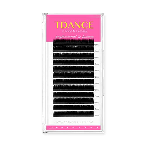 TDANCE Lash Extension Premium C CC D DD J B L Curl 003018mm Thickness Semi Permanent Individual Eyelash Extensions Volume Lashes Extensions Professional Salon UseD00515mm