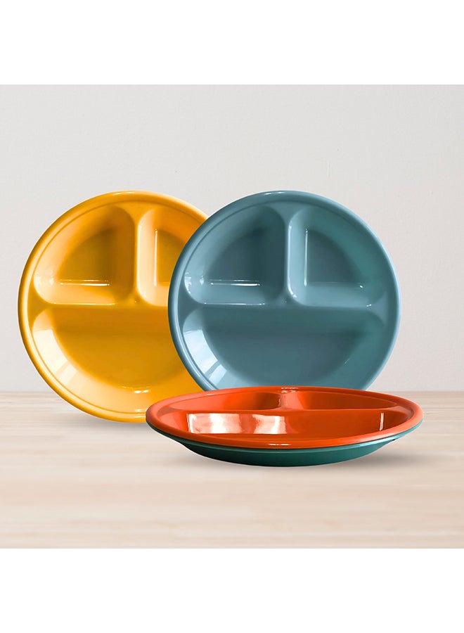 Feelings Plastic Partition Plate  4Pcs Set (22Cm) | Durable & Bpa Free - Image 1