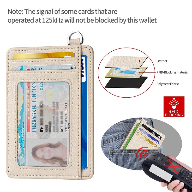 EcoVision Slim Minimalist Front Pocket Wallet, RFID Blocking Credit Card Holder Wallet with Detachable D-Shackle for Men Women - Image 4