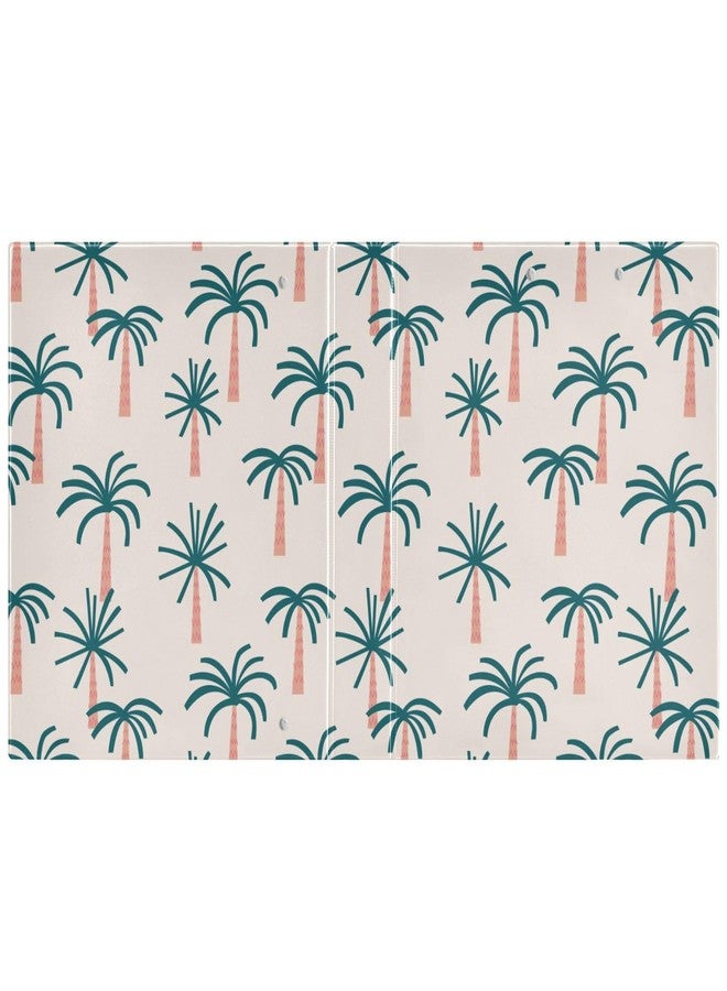ZZKKO Fun Palm Tropical Tree 3 Ring Binder 1.5 Inch Binders with Clipboard Pockets for School 3 Hole Office Binder, 1 Pack - Image 2