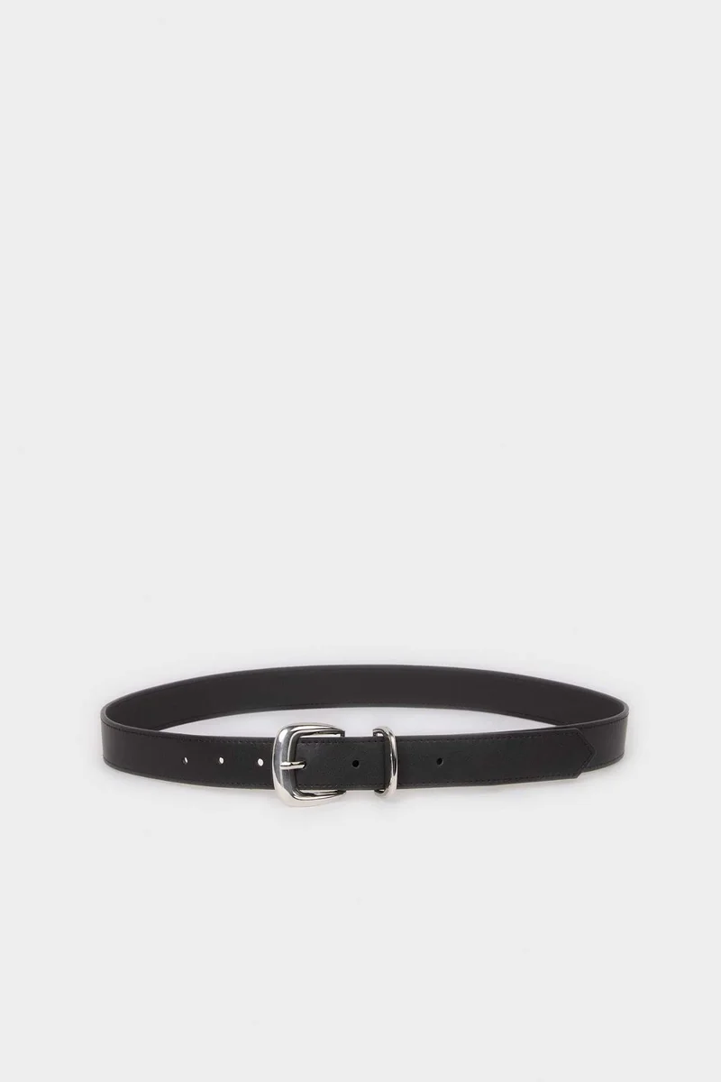 ديفاكتو Woman Rectangle Clasp Faux Leather