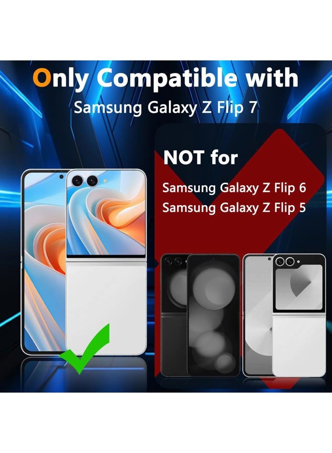 YWXTW for Samsung Galaxy Z Flip 7 Camera Lens Protector, Bling Glitter Individual Anti Scratch Metal Ring Tempered Glass Camera Screen Protector for Z Flip 7 Accessories 2025 (Glitter-Silver - Image 2
